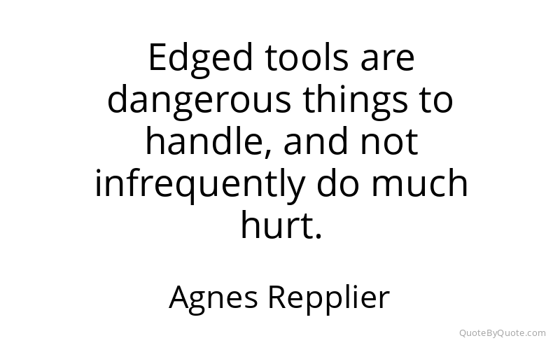 Preview image for this quote by Agnes Repplier