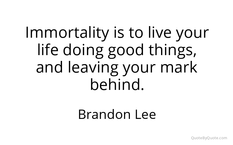 Preview image for this quote by Brandon Lee