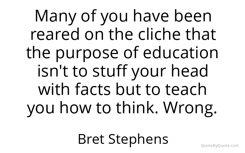 Preview image for this quote by Bret Stephens