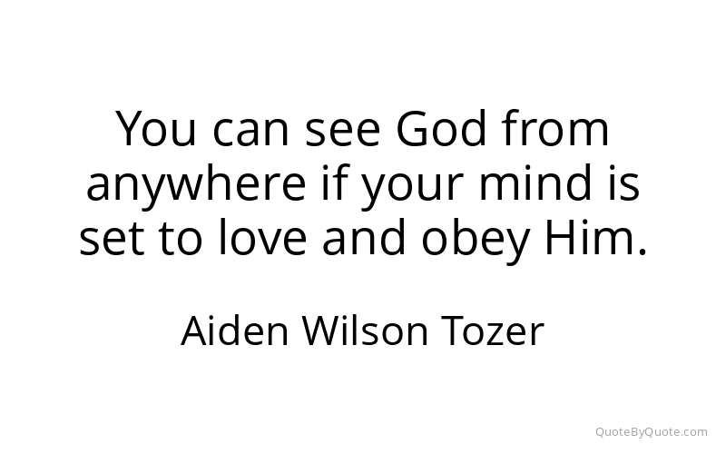 Preview image for this quote by Aiden Wilson Tozer