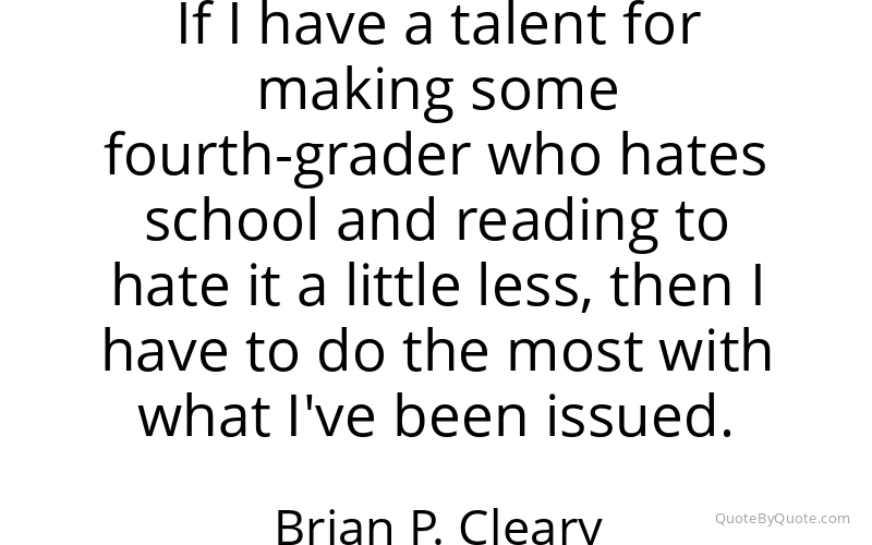 Preview image for this quote by Brian P. Cleary
