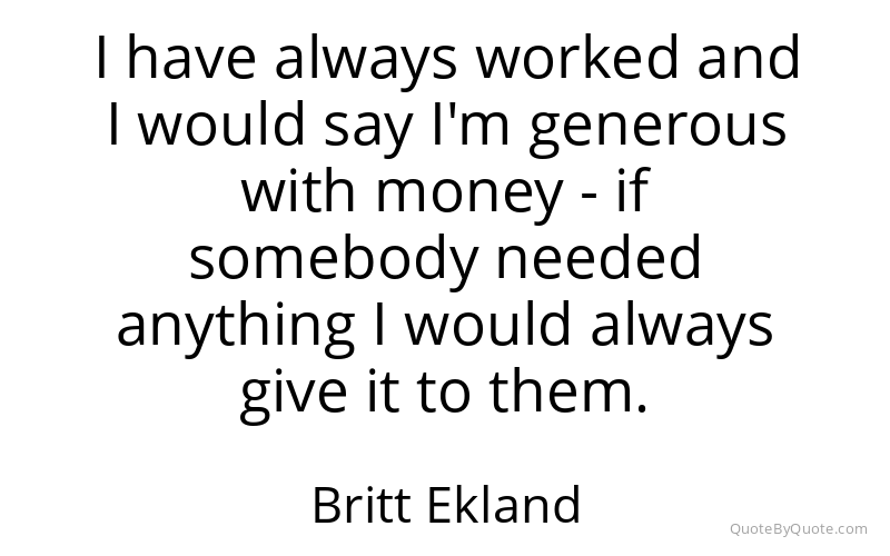 Preview image for this quote by Britt Ekland