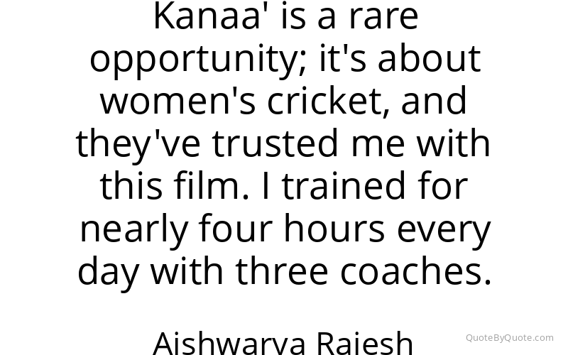Preview image for this quote by Aishwarya Rajesh