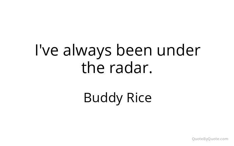 Preview image for this quote by Buddy Rice