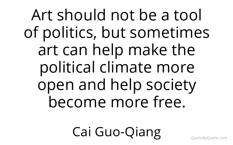Preview image for this quote by Cai Guo-Qiang