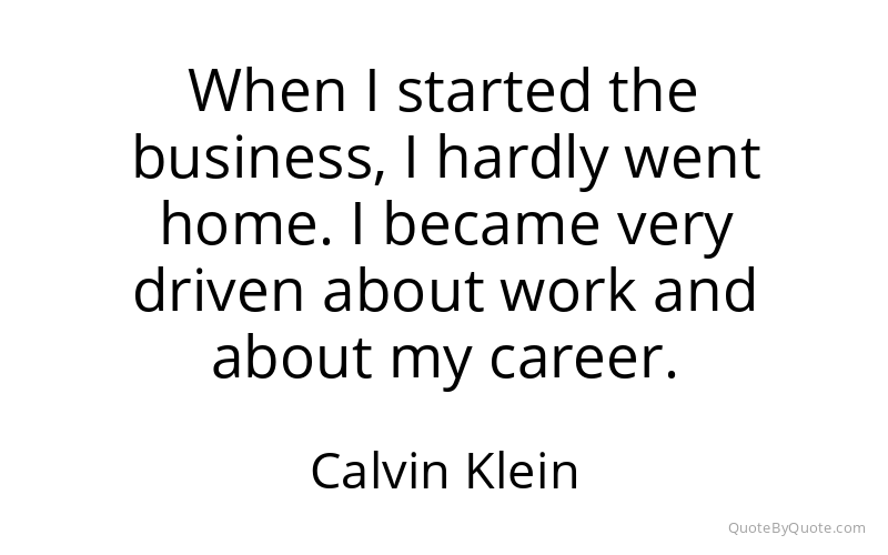 Preview image for this quote by Calvin Klein