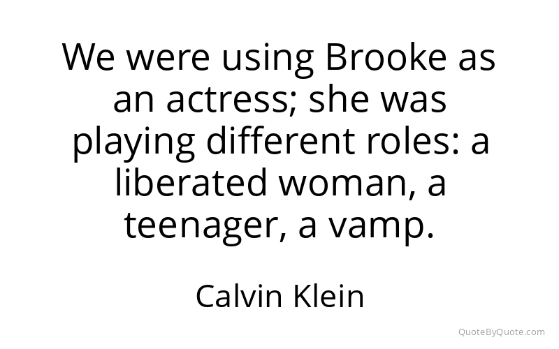 Preview image for this quote by Calvin Klein