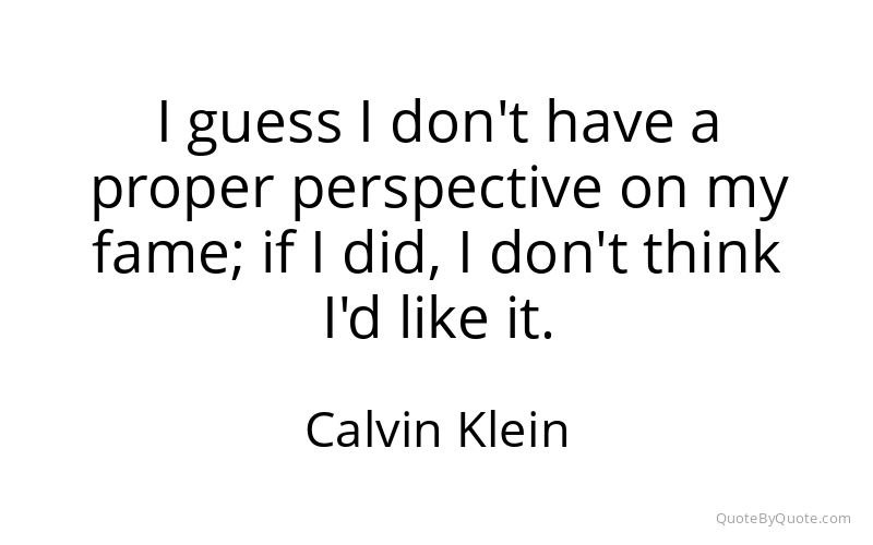 Preview image for this quote by Calvin Klein