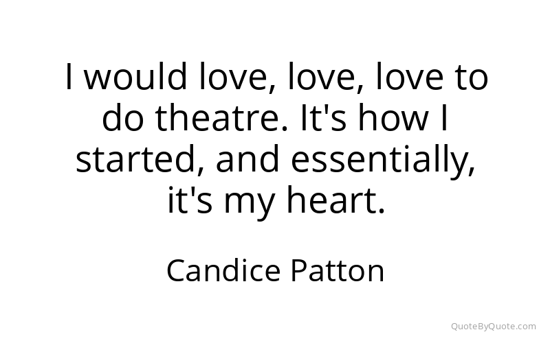 Preview image for this quote by Candice Patton