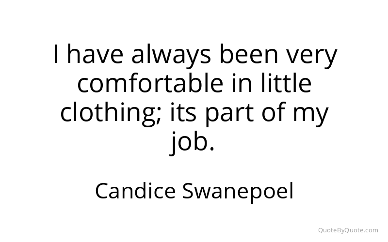 Preview image for this quote by Candice Swanepoel