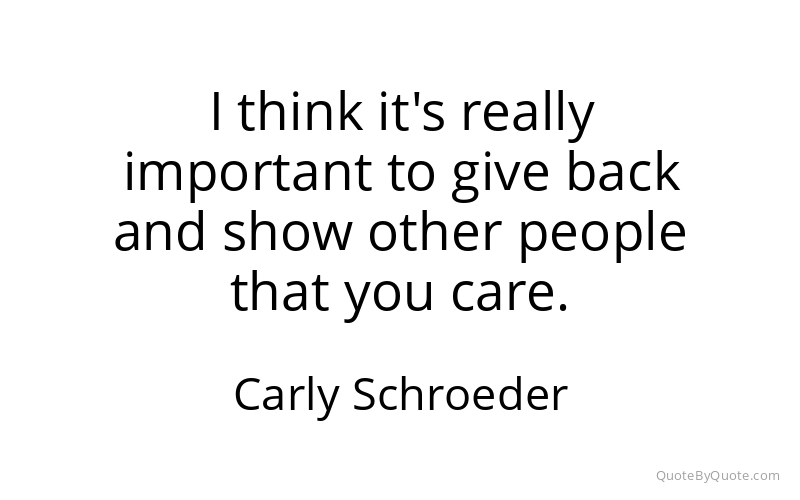Preview image for this quote by Carly Schroeder