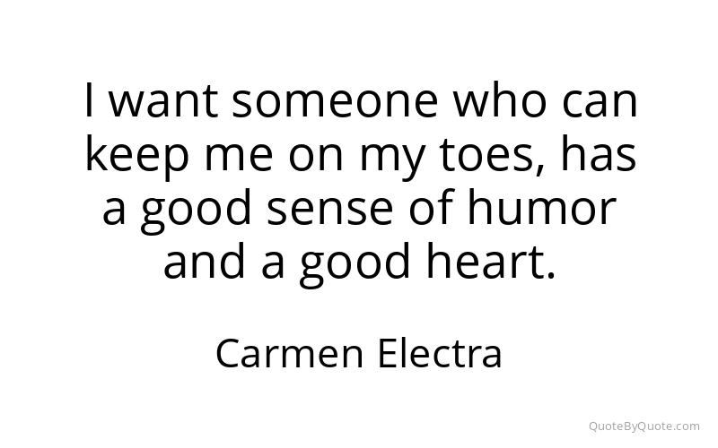 Preview image for this quote by Carmen Electra