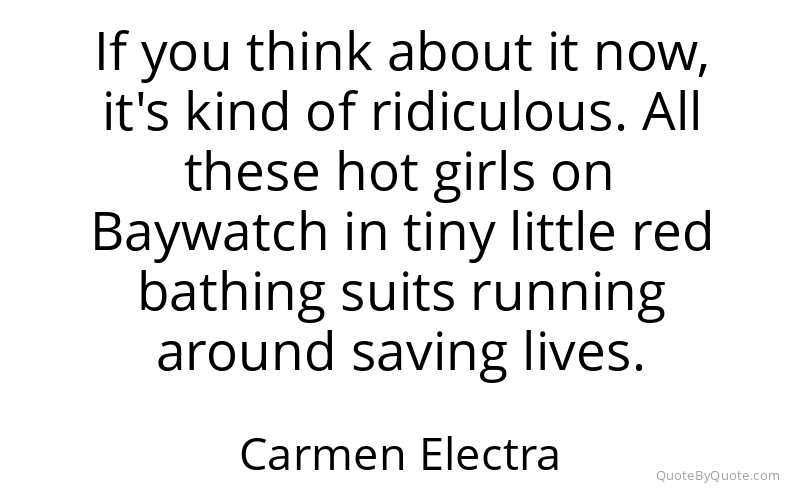 Preview image for this quote by Carmen Electra