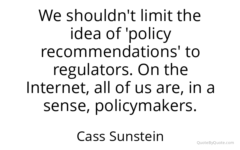 Preview image for this quote by Cass Sunstein