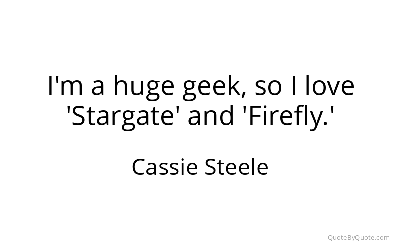 Preview image for this quote by Cassie Steele