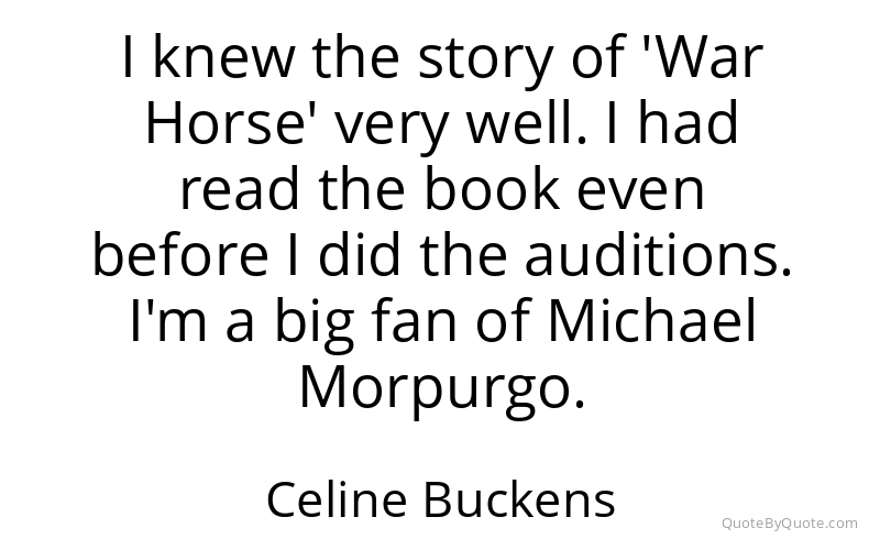 Preview image for this quote by Celine Buckens