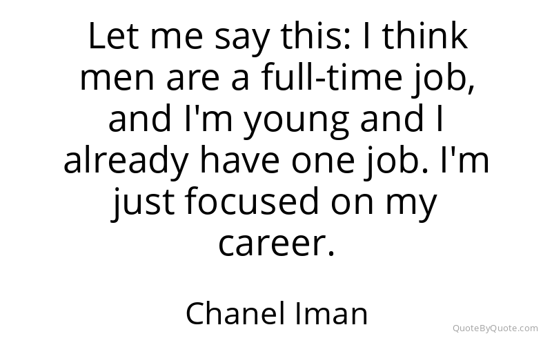 Preview image for this quote by Chanel Iman