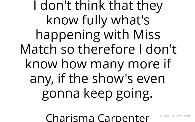 Preview image for this quote by Charisma Carpenter