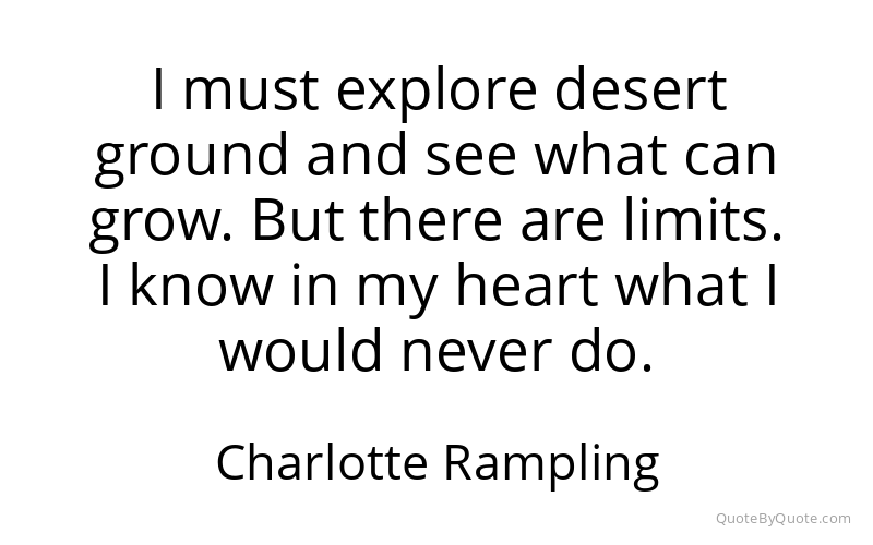 Preview image for this quote by Charlotte Rampling