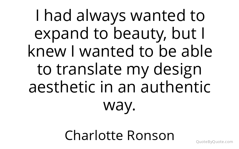 Preview image for this quote by Charlotte Ronson