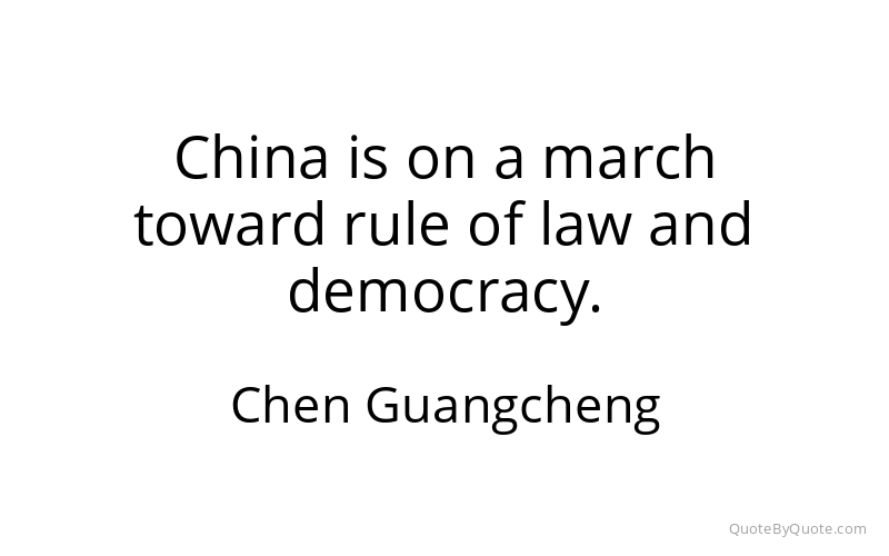 Preview image for this quote by Chen Guangcheng
