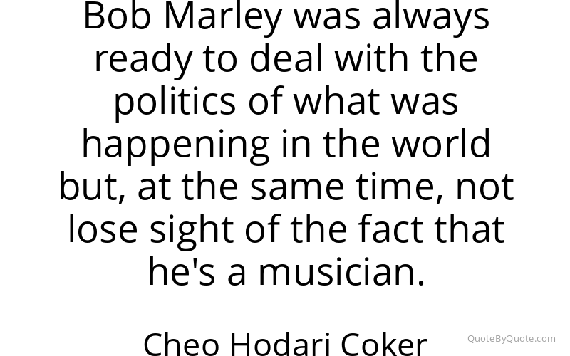 Preview image for this quote by Cheo Hodari Coker