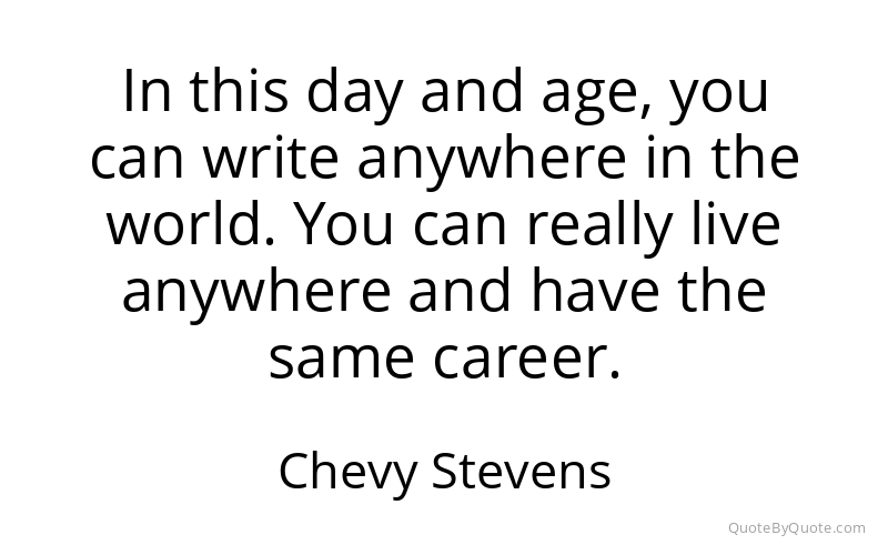 Preview image for this quote by Chevy Stevens