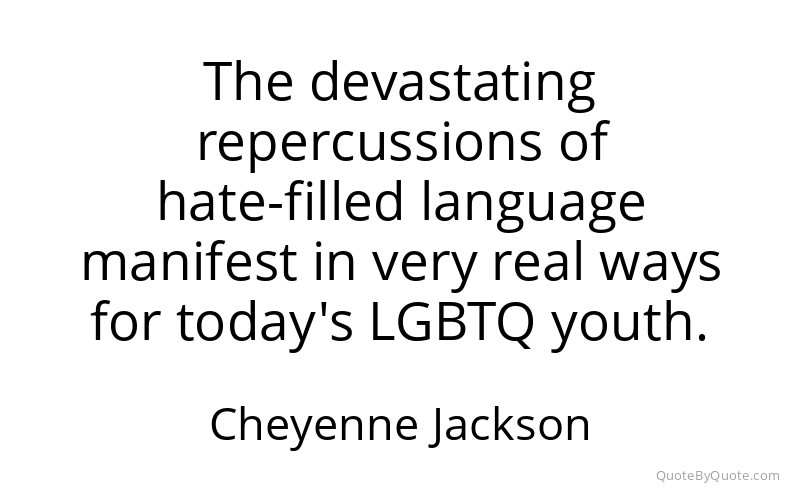 Preview image for this quote by Cheyenne Jackson