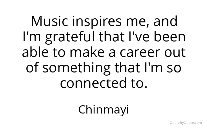 Preview image for this quote by Chinmayi