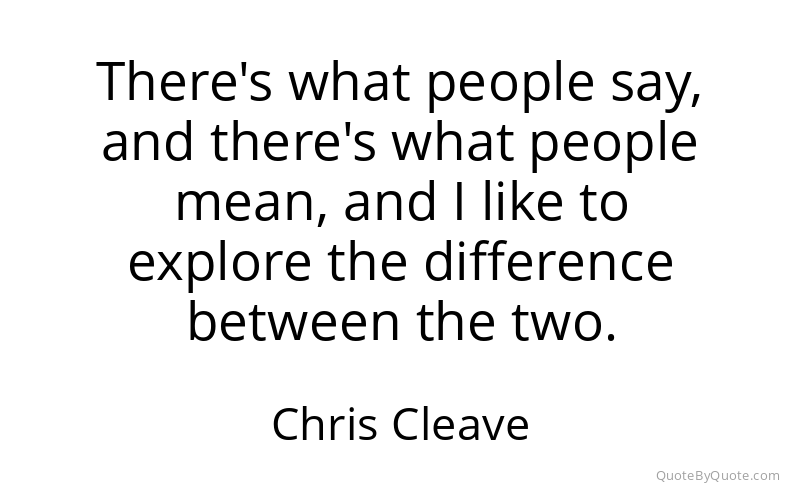 Preview image for this quote by Chris Cleave