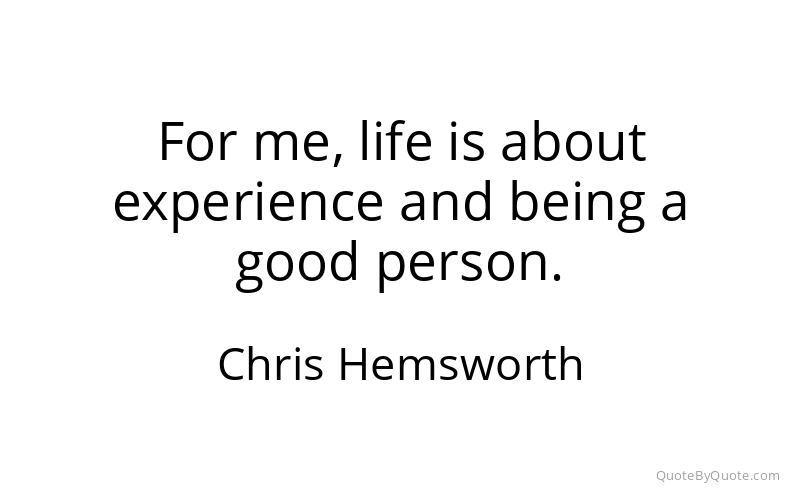 Preview image for this quote by Chris Hemsworth