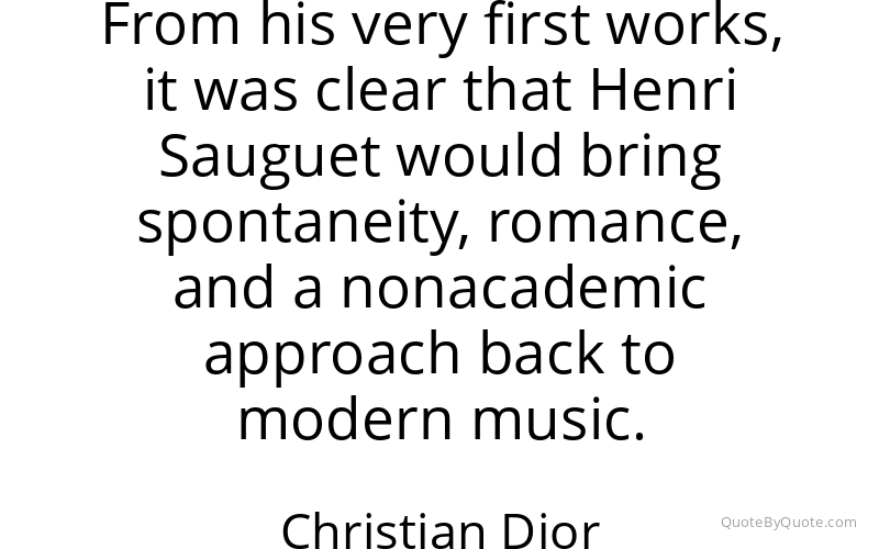 Preview image for this quote by Christian Dior