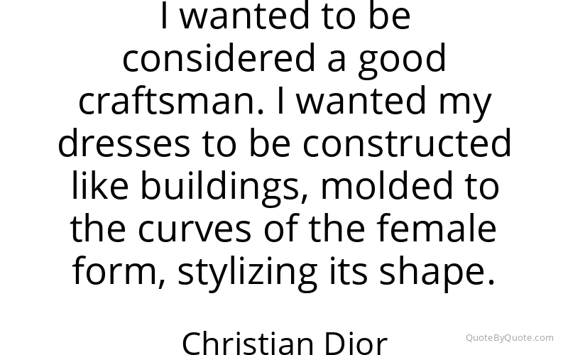 Preview image for this quote by Christian Dior