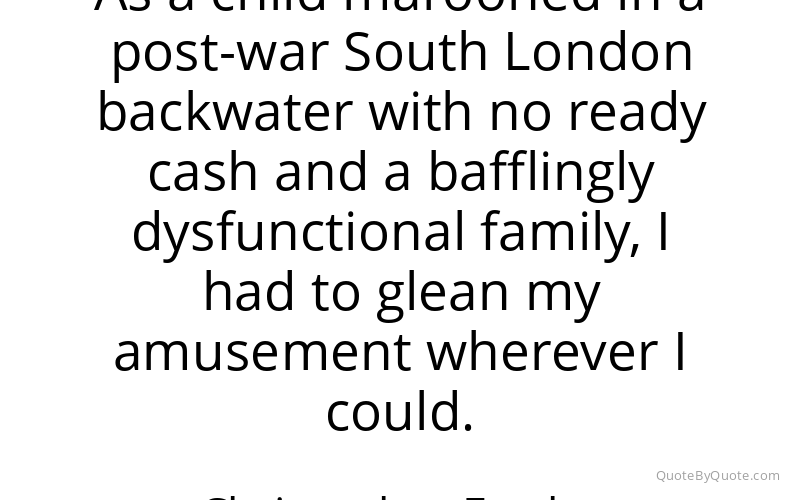 Preview image for this quote by Christopher Fowler