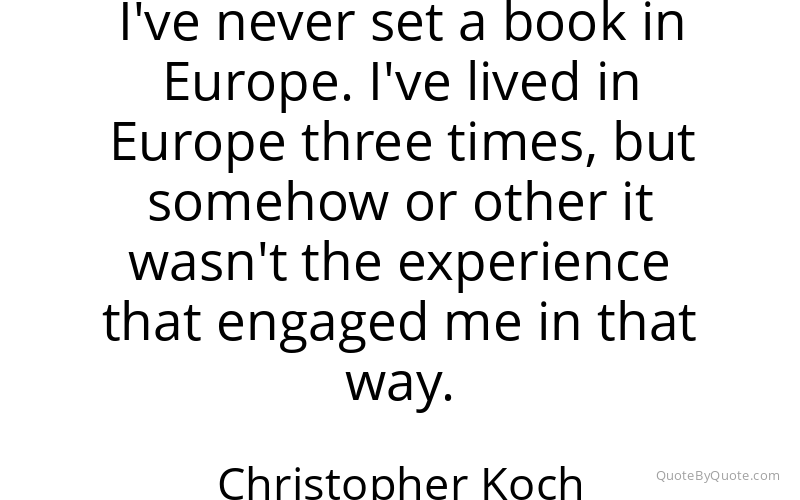 Preview image for this quote by Christopher Koch