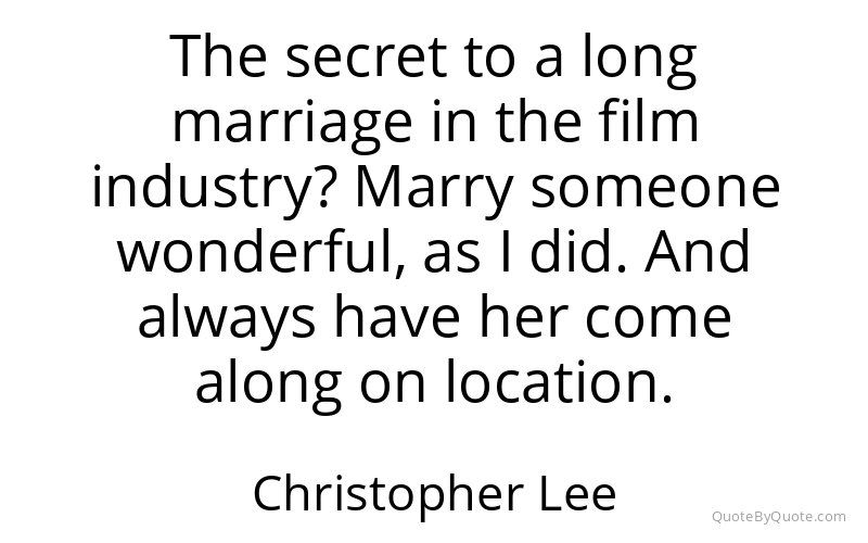 Preview image for this quote by Christopher Lee