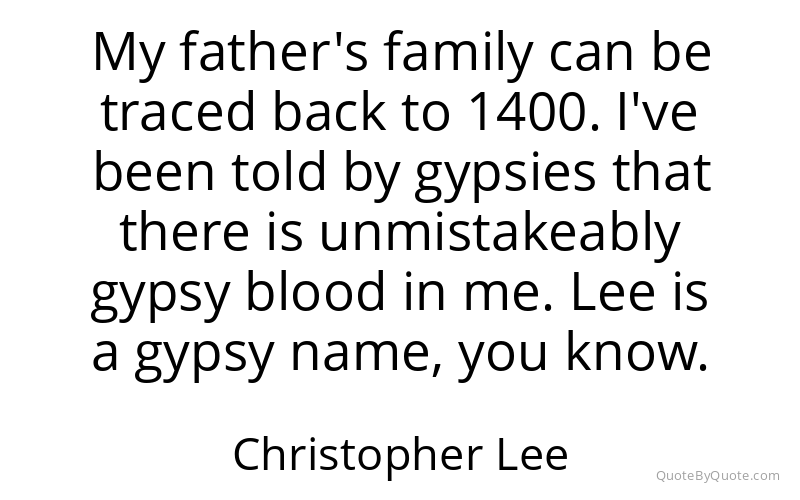 Preview image for this quote by Christopher Lee
