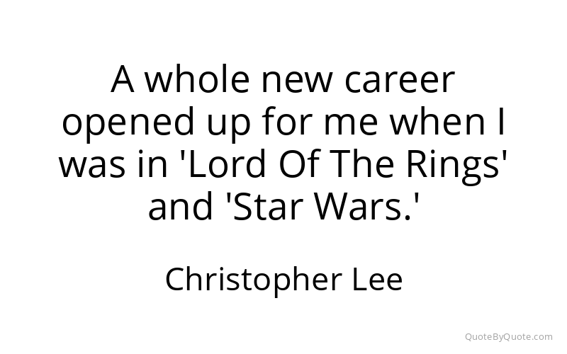 Preview image for this quote by Christopher Lee