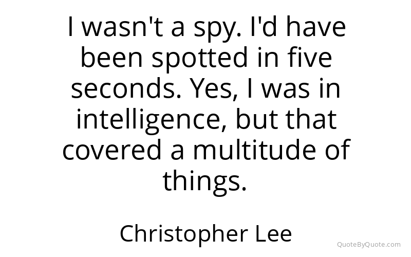 Preview image for this quote by Christopher Lee