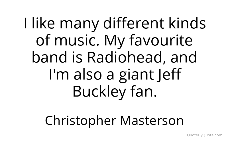 Preview image for this quote by Christopher Masterson
