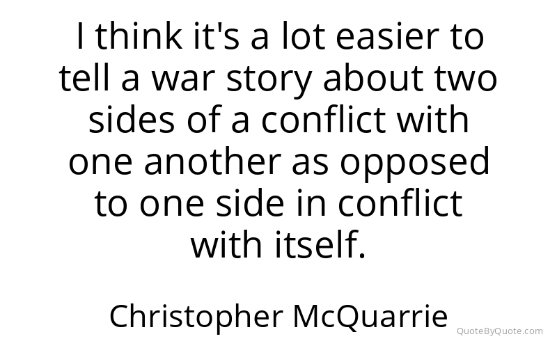 Preview image for this quote by Christopher McQuarrie