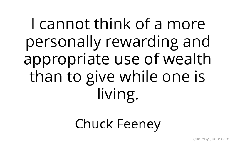 Preview image for this quote by Chuck Feeney