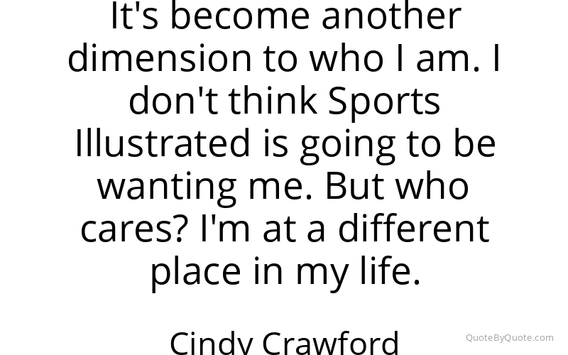 Preview image for this quote by Cindy Crawford