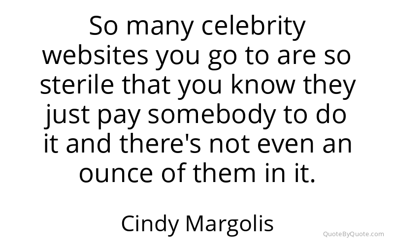 Preview image for this quote by Cindy Margolis