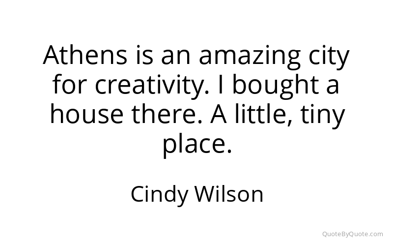 Preview image for this quote by Cindy Wilson