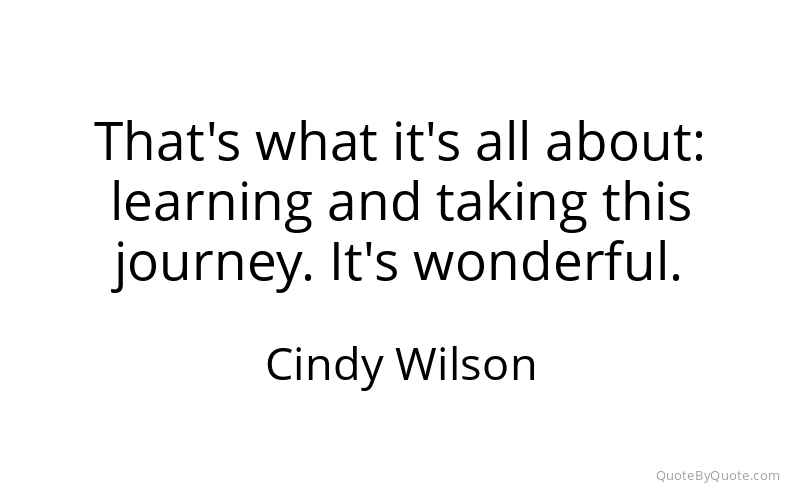 Preview image for this quote by Cindy Wilson