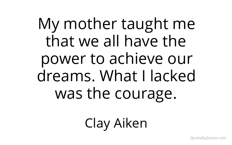 Preview image for this quote by Clay Aiken