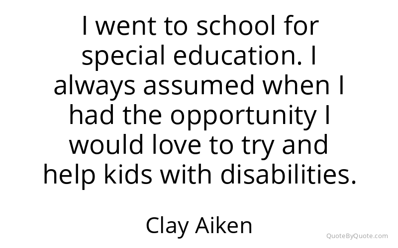 Preview image for this quote by Clay Aiken