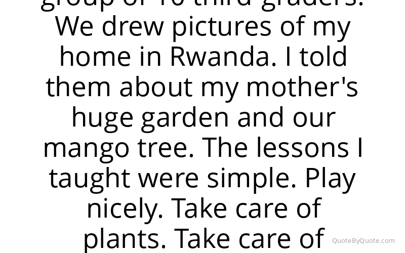 Preview image for this quote by Clemantine Wamariya